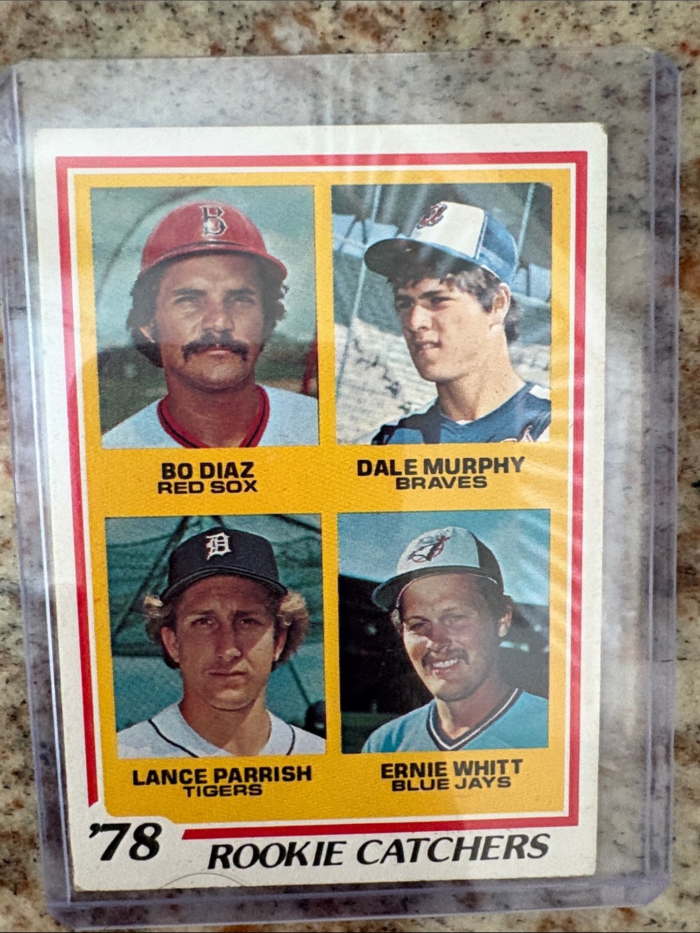 Topps 1978 Dale Murphy Braves and other player’s rookie card